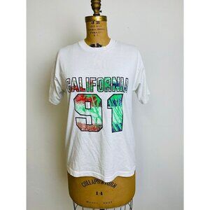 Vintage 1991 California T-shirt, Screen Stars Best, L, California Tropical Tee